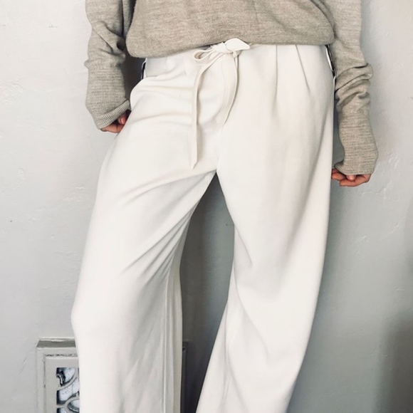 Vintage Valentino Off White Cut Out Pants - Picture 3 of 3
